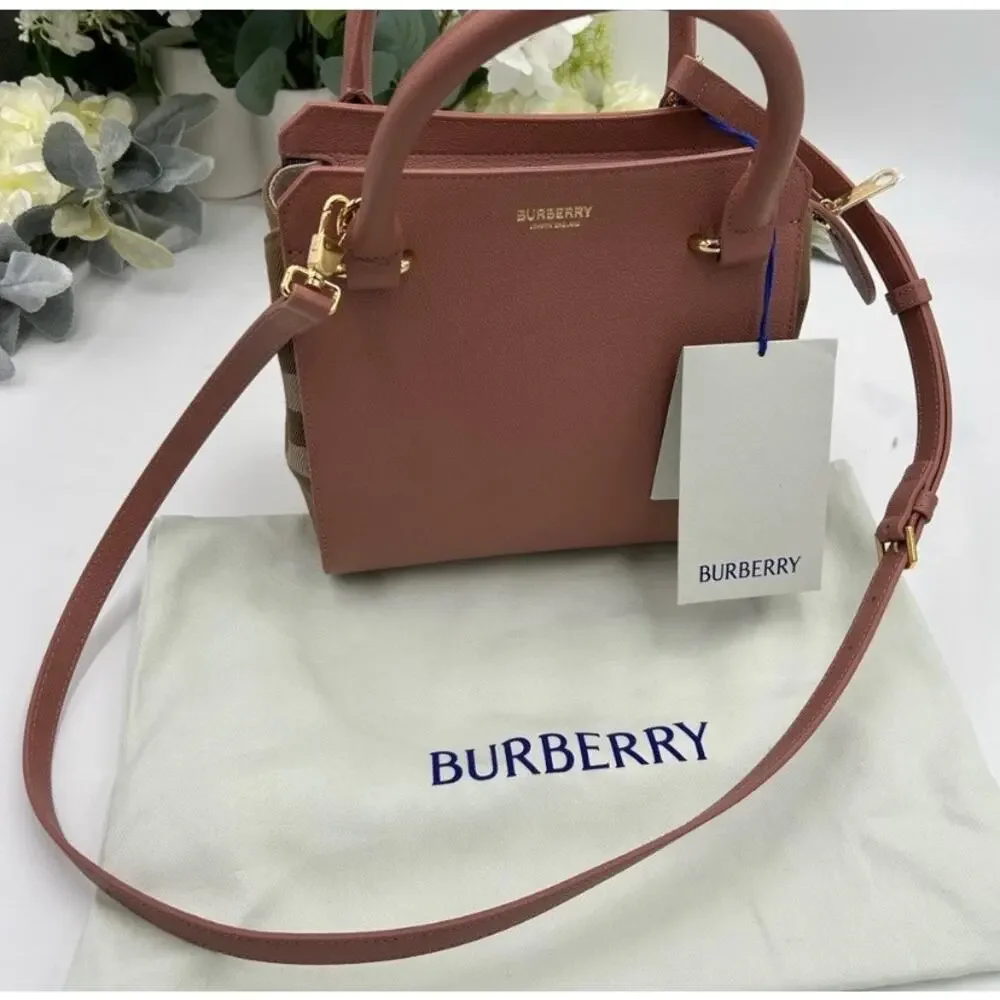 Women's Burberry, mini top handle satchel handbag, detachable shoulder strap - Picture 16 of 16